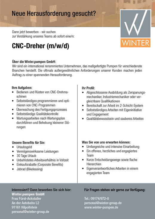 Stellenanzeige-Cnc-Dreher